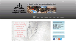 Desktop Screenshot of calvaryhillsbaptist.org