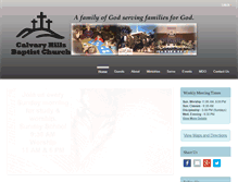 Tablet Screenshot of calvaryhillsbaptist.org